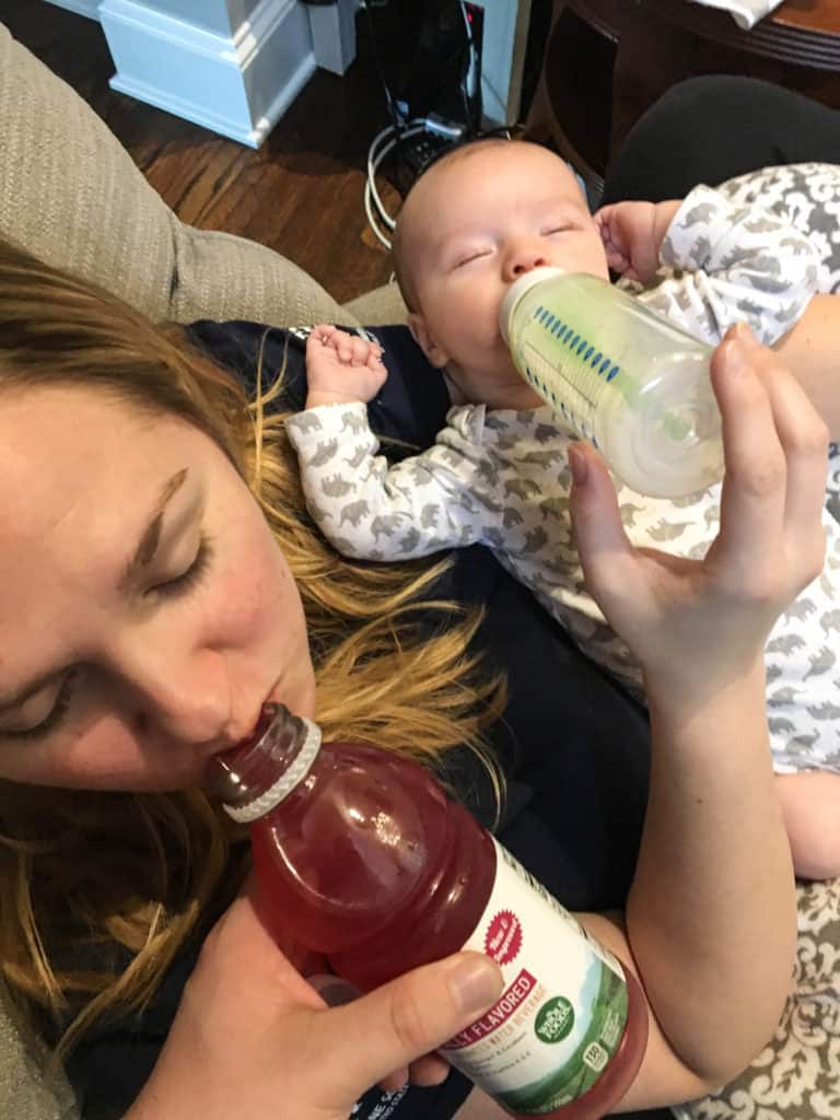 postpartum-mother-being-hydrated-while-feeding-baby
