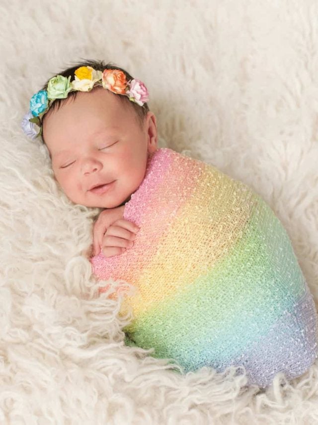 Rainbow Mama Gift Mothers Day New Mom Life Miracle Baby Boho Sweatshirt