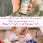pinterest pin for misoprostol miscarriage experience