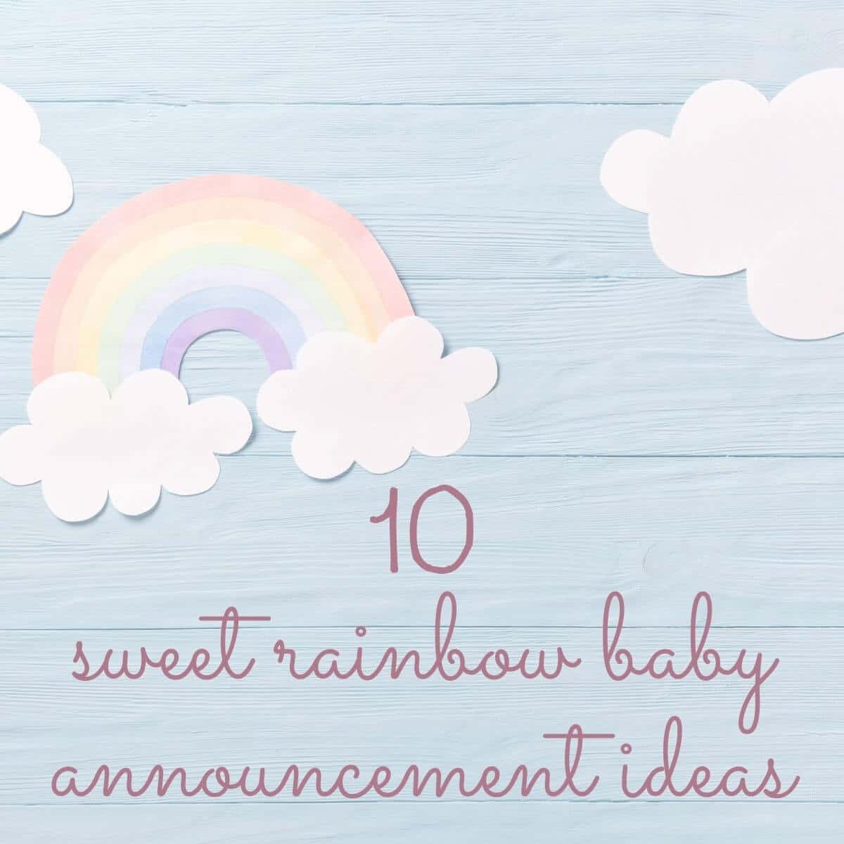 rainbow baby announcement header